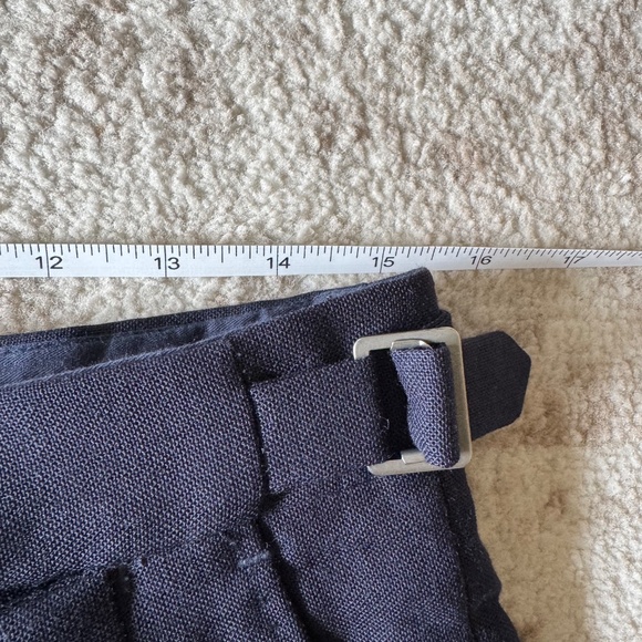 Berg & Berg Pleated Navy Trousers - SS24 - Excellent - Size 48 (30-32 US) - Picture 3 of 4